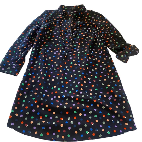 The Limited Ashton Polka Dot Knee Length Dress sz Large - Picture 1 of 6